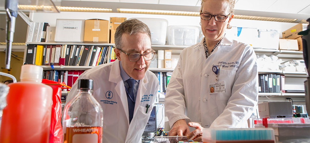 Memorial Sloan Kettering physicians Charlotte and Jedd at Parker Institute for cancer immunotherapy